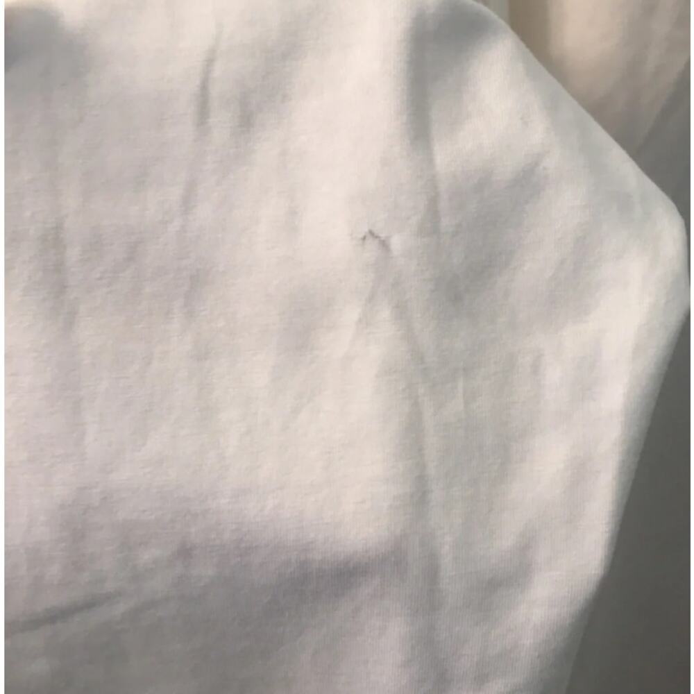 NEW! Lafayette 148 New York Stretch Cotton Tee in WHITE (L) - Picture 11 of 13